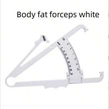 1pc Body Fat Caliper, Fat Clip, Fat Pinch, Skinfold Caliper, Skinfold Measurement Instrument. - White - View 4