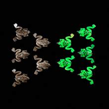 Skmially 5pcs Bionic Frog Lure, Artificial Soft Bait With Sharp Hook, Sea Fishing Tackle - Grey - View 6