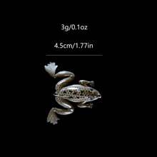 Skmially 5pcs Bionic Frog Lure, Artificial Soft Bait With Sharp Hook, Sea Fishing Tackle - Grey - View 2