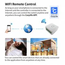 Interruptor inteligente mini WiFi con monitor de energía 16A Control bidireccional Temporizador Funciona con Smart Life, Alexa, Alice, Home Cozylife, Apple Homekit - PC 1 - Ver 5