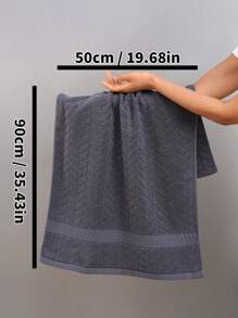 QIBHI 1/2/9条装纯色提花浴巾，轻薄吸水，方便用于浴室、旅行、居家使用，也适合开学季、美容院、家庭浴室等场所，是美容院、酒店、运动场所的理想之选，也是居家必备的毛巾和护肤浴巾。 - 深灰色 - 查看 8
