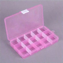 15-Compartment Transparent Detachable Storage Box, Jewelry And Parts Organizer Box Back To School - Multicolor - View 6