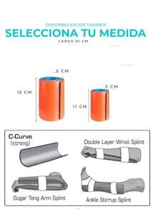 Splint Roll: Moldable Splint (Orange -91x15cm/91x11cm) (11CM) - Orange - View 7