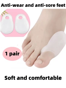 1 Paar/2 Paar/3 Paar weiche und bequeme Silikon Großzehen Seiten Protektions Polster, Anti-Reibungs- & Schmerzlinderung Hülsen, tragbar mit Socken, unisex