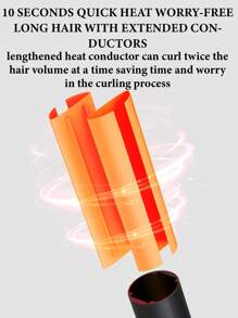 CRASTS CRASTS Chuangxing 32mm Large Diameter Curling Iron, Suitable For Big Wavy Hairstyles With Outward Or Inward Curls, One-Key Switch HC-032, Suitable For Home Use Or Traveling With Convenient Hair Styling