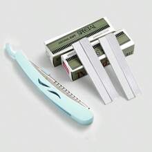Dao cạo lông mày an toàn chuyên nghiệp có lưỡi dao dành cho thẩm mỹ viện, nghệ sĩ trang điểm, dụng cụ chải lông mày nam và nữ - Nhiều màu - Xem 8