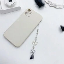 1pc Gojo Creative Star Phone Case Beaded Hanging Chain, Keychain Hanging Item Personalized Versatile Phone Chain, Car Hanging Fashion, Black And White Surrounding Fashion Creative Acrylic Beaded Phone Case Chain, Card Book Hanging Rope Camera Chain CCD Hanging Chain Car Accessories Bag Charm