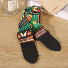 民谣木吉他背带 - 持久耐用，款式时尚 - 通用，适用于古典吉他、电吉他和贝斯吉他、吉他背带、吉他、原声吉他、蓝色驱魔人、贝斯、Klarnet>黑色