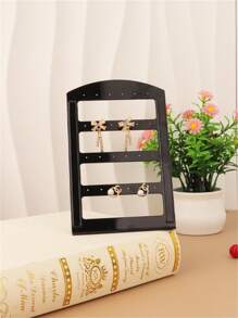 1/3/5 Pcs White/Black/Transparent Jewelry Storage Racks, Earring Storage Racks, Jewelry Display Racks, Suitable For Bedrooms,Display Stands Back To School