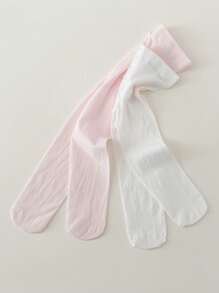 2 piezas Medias de baile con pie para niñas - Multicolor - Ver 5