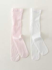 2 piezas Medias de baile con pie para niñas - Multicolor - Ver 6