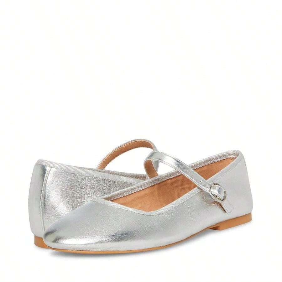 Steve Madden | Violette Flat |  | Women Flats - SILVER METALLIC - View 1