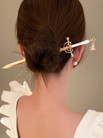 1pc Rhinestone Sword Hair Clip (Please Refer To The Actual Product Photo), Hair Accerssories