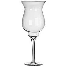 Taça Napoli Grande 50cm Vidro Transparente Enfeite e Decoração Interna Vaso para Arranjos Flores - Transparente - Visão 1