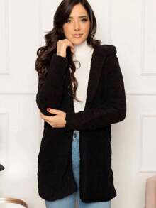 Women Coats - 黑色 - 查看 3