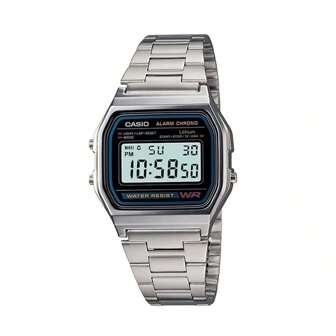 Casio Casio A158WA Series | Unisex Digital Watch | Daily Alarm | Regular Time Keeping: Hour, Minute, Second, PM, Date, Day A158WA-1