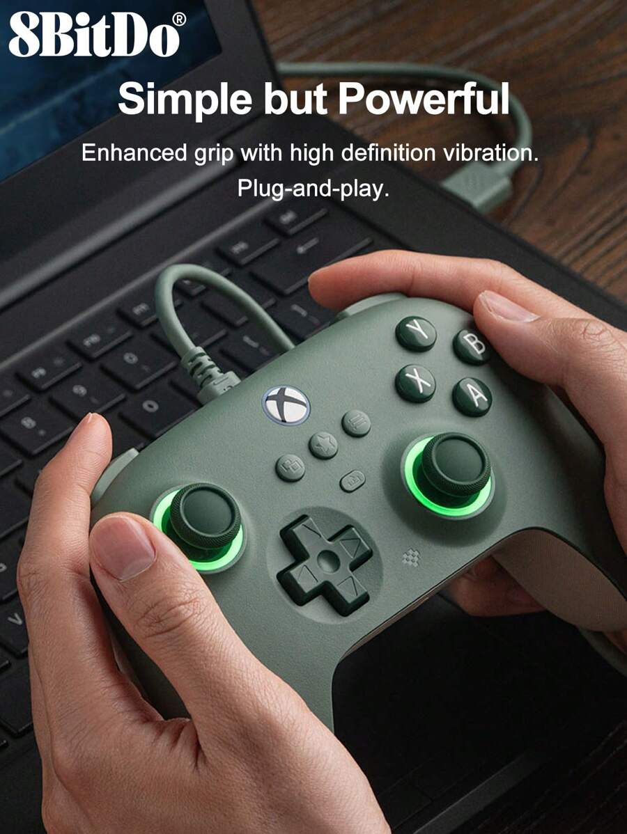 8bitdo 8Bitdo Xbox Wired Controller Officially Licensed Microsoft Xbox