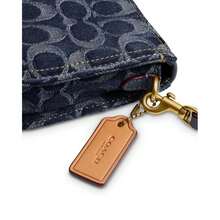 Penn Mini Signature Denim Shoulder Bag - Blue - View 6