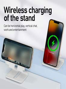 无线充电器支架桌面手机支架 15W 快速充电底座 兼容 15 14 13 12 XR Pro 兼容三星兼容小米 - 彩色 - 查看 6
