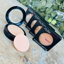 Polvo HuxiaBeauty #3 Matte Alta Cobertura 4 Tonos Diferentes Compacto Para Rostro LEODY - 03 Medium Brown - Ver 3