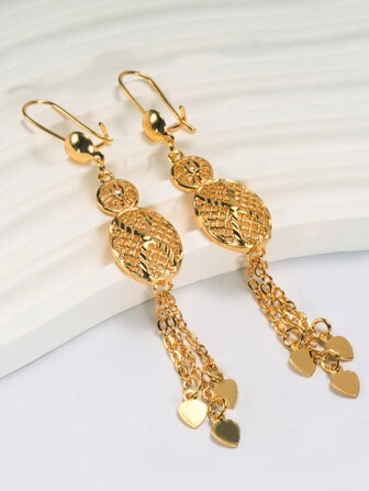 2 st Fashion Women's Boutique Infinity Symbol Kedjehängande örhängen, guldpläterade, personliga gör-det-själv, present till bästa vänner, flickvänner, fruar, festivaler, födelsedagar, lämplig för dagligt bruk