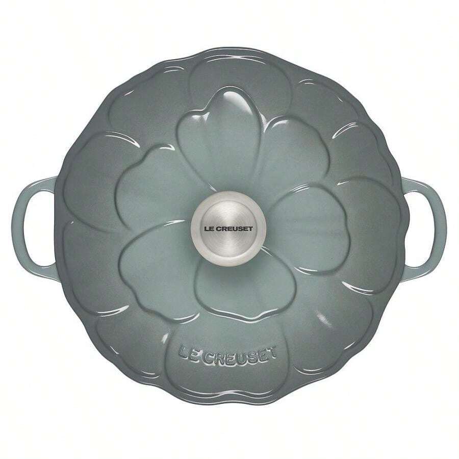 Le Creuset Signature Petal Braiser, 2.5 Qt. - Sea Salt - View 1