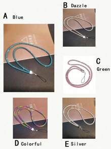 Fashionable Multi-Color Mobile Phone Hanging Strap, Short/Long Wrist Style With Rhinestone Chain For Women, Handmade Luxury Rhinestone Pendant Gifts For Mother, Family, Friends, Birthday, Holiday Phone Charm, Phone Chain