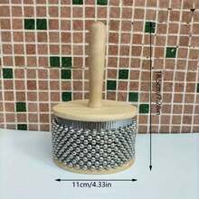 Vibrierende Metall-Cabasa - Lateinamerikanischer Rhythmus-Meister - Authentisches Perkussionsinstrument für Profis und Anfänger - tragbar, ergonomischer Griff, verleiht Ihrer Musik mehr Tiefe, Bassklarinette, Orff-Musikinstrument, Bassdrum Pedal, Musikinstrumente Schlagzeug