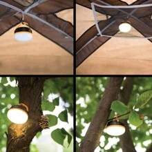 1pc Magnetic Camping Lantern Led With Frosted Design, Compact And Portable, Multi-Functional Tent Light For Outdoor Camping (Hanging)