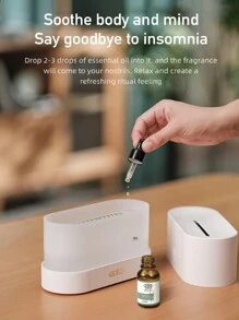 ViSSKO 180毫升PP材质精油香薰机，固定照明，自动断电，营造卧室和冥想的浪漫氛围 - 彩色 - 查看 7