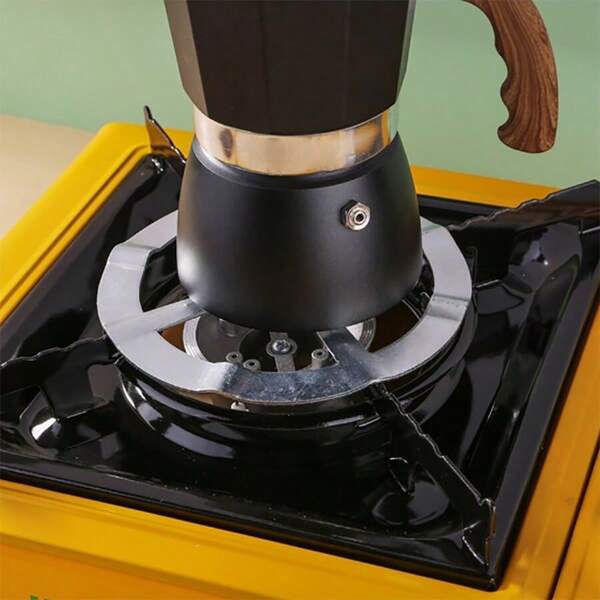 1pc Gas Stove Rack, Coffee Pot Rack, Mocha Pot Stove Rack, Natural Gas Rack, Coffee Pot Rack, Mocha Pot Stove Rack, Mocha Pot Stove Rack,Kitchen,Summer Beach Party,Food,Camping,Organizer,Room Decor,Kitchen Items.
