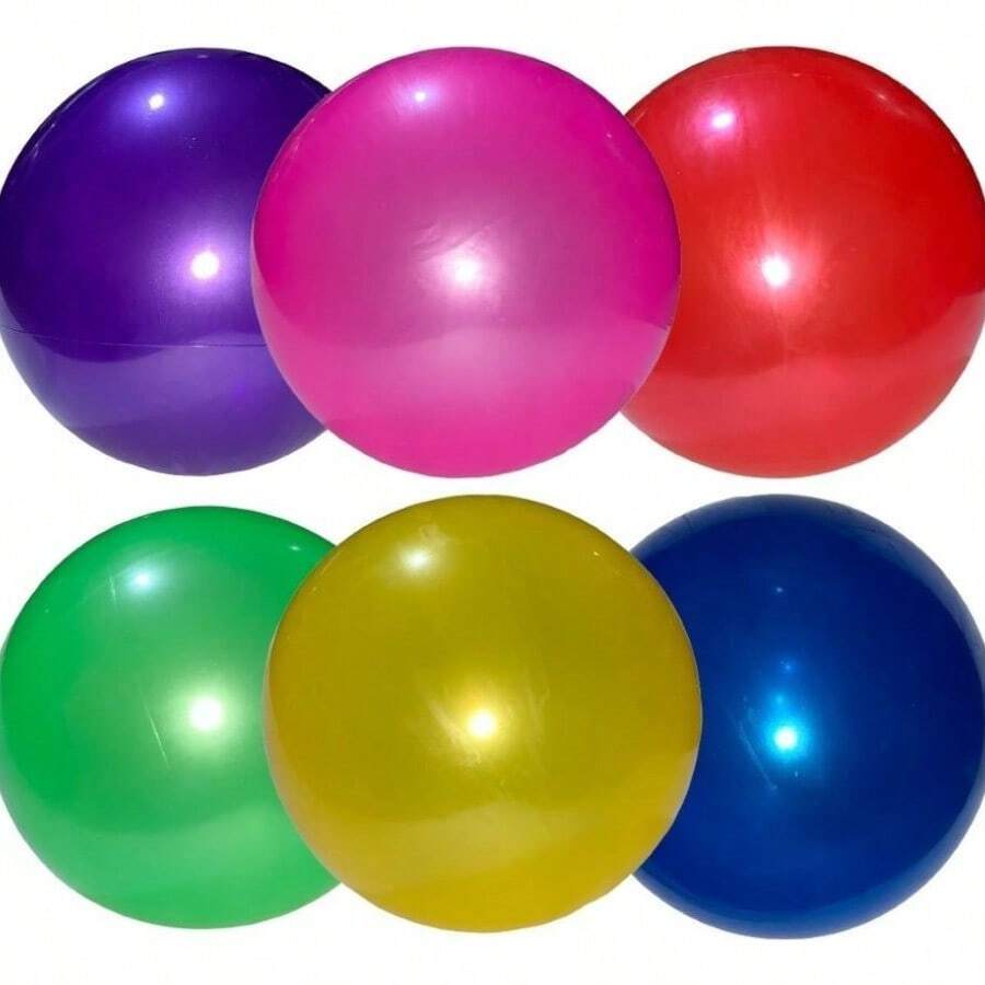 50 Pelotas Plástico Colores Fiesta Regalo Juguete Niño Niña - Multicolor - Ver 1