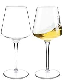 2/4/6 PEÇAS Taças de Vinho Tinto de Plástico Transparente de Tritan, Taças de Plástico de Copoliéster Reutilizáveis, Taças de Vinho Branco à Prova de Estilhaços Adequadas para Uso Ao Ar Livre, Adequadas para Festas, Casamentos, Dia dos Namorados, Presente - transparente - Visão 8