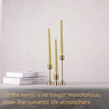 Festival Romantic Candlestick, Metal Iron Vintage Decoration, Brass Candle Holder Stand, Wedding Candlestick Base,Room Decor,Gifts Birthday Graduation