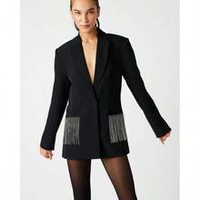 Steve Madden Men's And Women's Orange Clemson Tigers Two-Button Replica Softball Jersey - Black - View 7