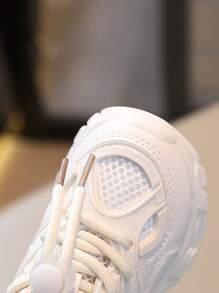 1 Pair Unisex Kids Casual Breathable Anti-Slip Soft Bottom Cute Running Shoes, Children Sports Sneakers Suitable For All Seasons