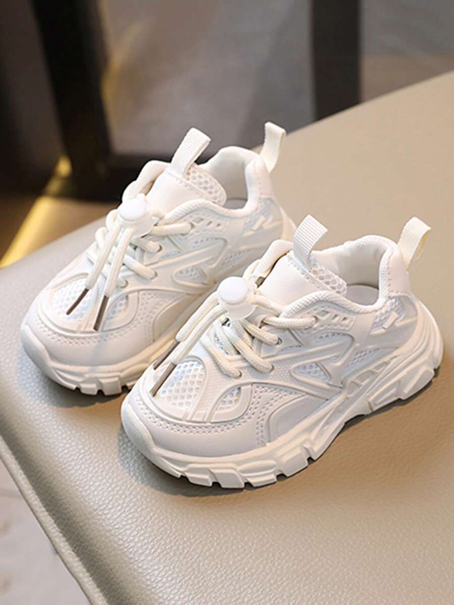 1 Pair Unisex Kids Casual Breathable Anti-Slip Soft Bottom Cute Running Shoes, Children Sports Sneakers Suitable For All Seasons