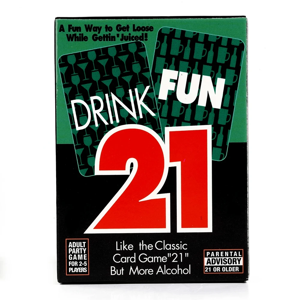 Deluxe 'Drink Fun 21': The Ultimate Mystery Drinking Card Game For Adults – Perfect For Entertaining Game Nights,Adult Party Games Suitable For Halloween/Christmas/Thanksgiving