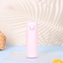 1pc Stainless Steel Bouncing Cover Pea Cup, Mini Double-Layer Vacuum Intelligent  Cup With Logo, Gift Water Cup - Multicolor - View 14