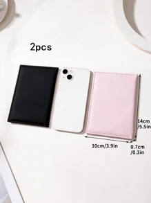 1/2pcs Travel Passport Holder Travel Document Storage Set Creative Passport Holder And Ticket Clip, Fashionable Passport Cover For Protecting During Holiday Travels For Travel Storage Bag,Makeup Bag,Cosmetic Bag,Vacation Organizer,Large Capacity Makeup Organizer Makeup Case, For Lipstick, Brush, Skincare, Mobile Phone, Coin, Small Items, For Home,Gift,Vacation And Festival Halloween Christmas Multifunctional Use,Boho Vibes