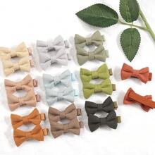 10/20pcs Baby Hair Clips Fully Lined 2 Inch Bows And Linen Baby Hair Bows Hair Clips For Baby Girls Infants Toddlers And Kids Pink Series