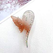 1入三維蝴蝶結大號髮夾，韌毛髮夾，高級感髮飾配件