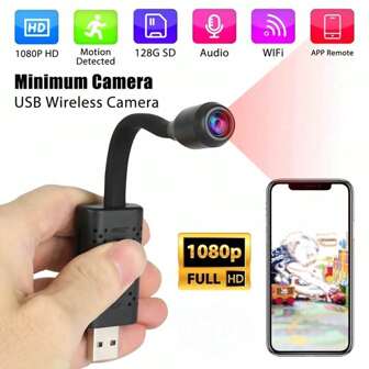 Cámara portátil Mini U21 A9 con wifi 4K, cámara de vigilancia USB con control remoto IP/AP P2P, videocámara HD 1080P