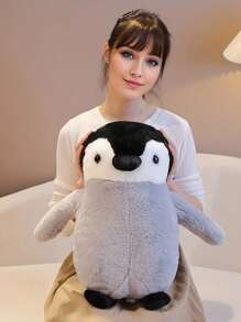 Bobbybear 1 pieza Muñeco de peluche de pingüino azul y blanco, Almohada de peluche de pingüino esponjoso, Peluche de pingüino de pie de la serie Océano, Regalo para acuario, Decoración con temática marina - Multicolor - Ver 12