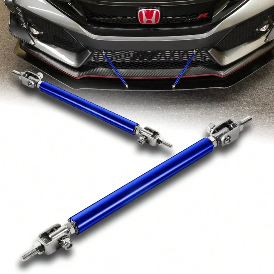 100mm Adjustable Bumper Splitter Lip Spoiler Strut Support Rod Tie Bar - 藍色 - 查看 1