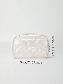 1 túi đựng đồ trang điểm bằng da mạ vàng, túi đựng đồ trang điểm nhẹ, mềm mại, thân thiện với da, chống thấm nước, túi xách tay cho phụ nữ, phong cách Boho - nhiều màu - Xem 7