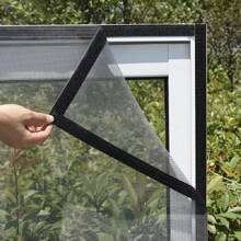 Self-Adhesive Mosquito Net For Window Tulle Window Screen DIY Customizable Mosquito Curtain Window Mesh Invisible Mosquitera - Black Web Black Edge - View 5