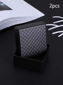 2/5/10pcs Jewelry Box, Diamond Patterned Packaging Box For Silver Necklaces, Rings, Earrings Storage - Gift Boxes - View 13