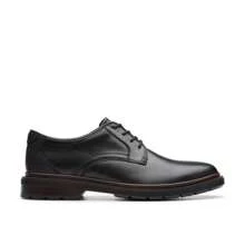 Clarks | Burchill Derby |  | Dress Shoes - Black Leather - View 7