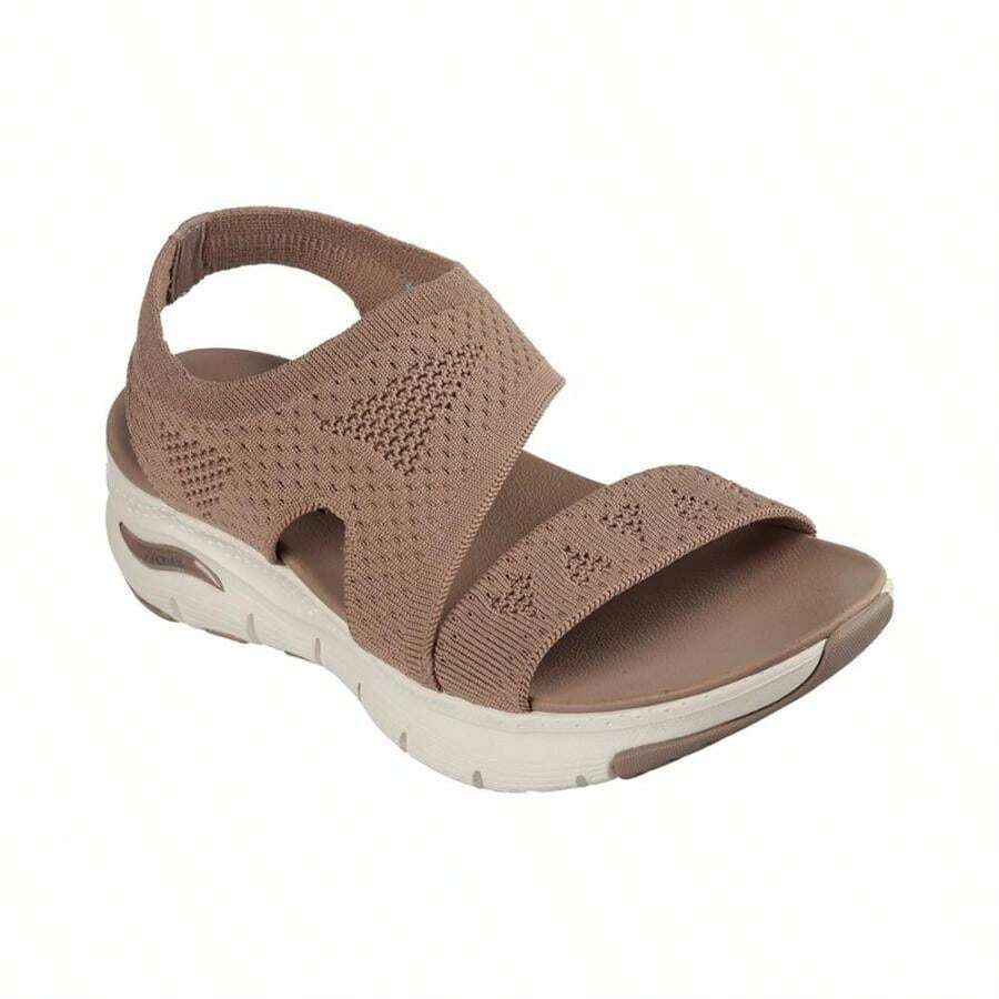 Skechers 女士 Cali Arch Fit - Brightest Day 一脚蹬凉鞋，来自 Finish Line - 摩卡 - 查看 1